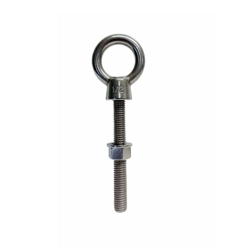 Marine T316 Stainless Steel Fully Threaded Shoulder Eye Bolt
