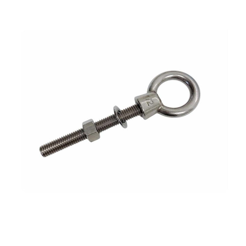 Marine T316 Stainless Steel Fully Threaded Shoulder Eye Bolt
