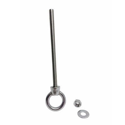 Marine T316 Stainless Steel 3/8" x 6" Shoulder Eye Bolt 1,000 Lbs WLL
