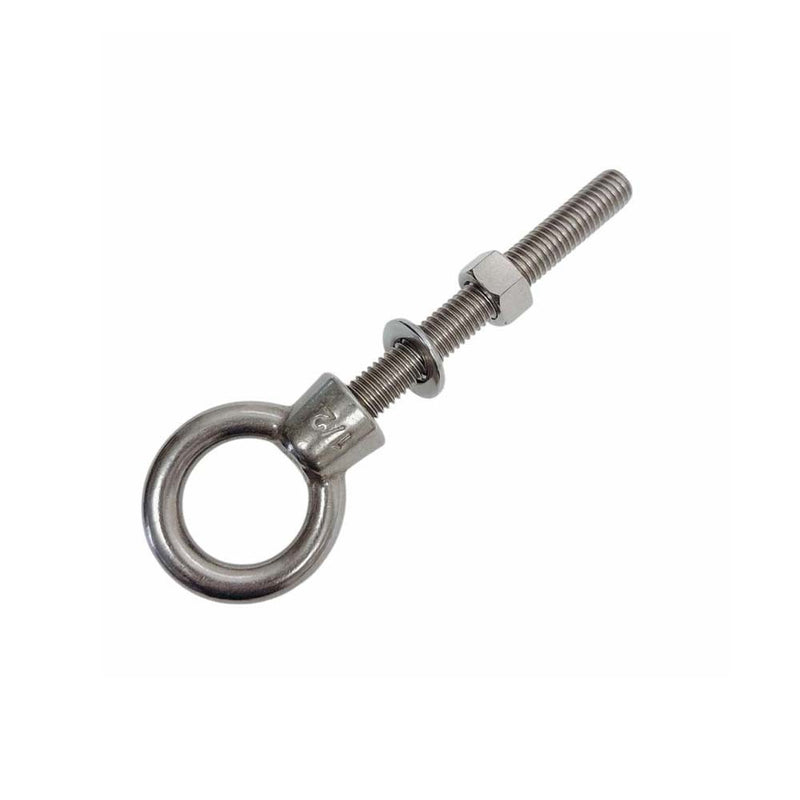 Marine T316 Stainless Steel 1/2" x 3-3/16" Shoulder Eye Bolt 2,200 Lbs WLL