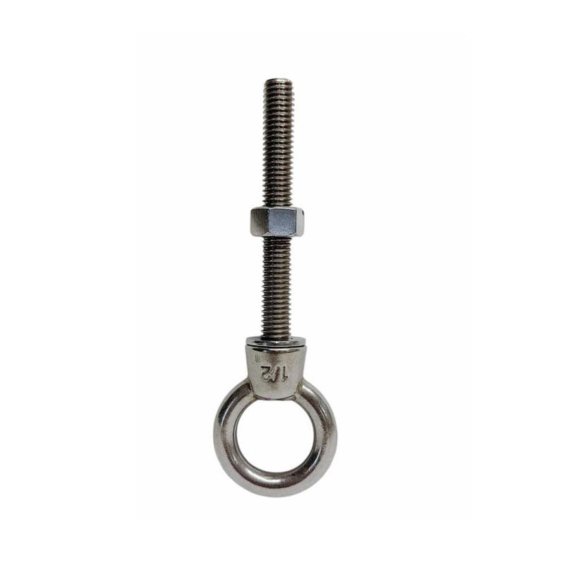 Marine T316 Stainless Steel 1/2" x 3-3/16" Shoulder Eye Bolt 2,200 Lbs WLL