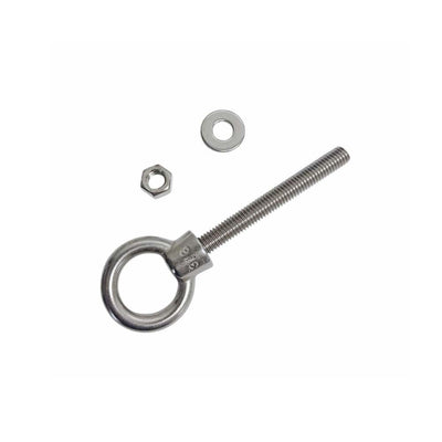Marine T316 Stainless Steel 3/8" x 3-1/8" Shoulder Eye Bolt 1,000 Lbs WLL