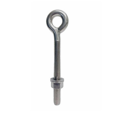 Marine T316 Stainless Steel 5/8" x 6" Shoulder Eye Bolt 2,400 Lbs WLL
