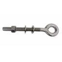 4 Pcs Marine T316 Stainless Steel 5/8" x 6" Welded Plain Eye Bolt 2,400 Lbs WLL