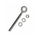 4 Pcs Marine T316 Stainless Steel 5/8" x 6" Welded Plain Eye Bolt 2,400 Lbs WLL