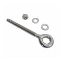 4 Pcs Marine T316 Stainless Steel 1/2" x 5" Welded Plain Eye Bolt 1,800 Lbs WLL