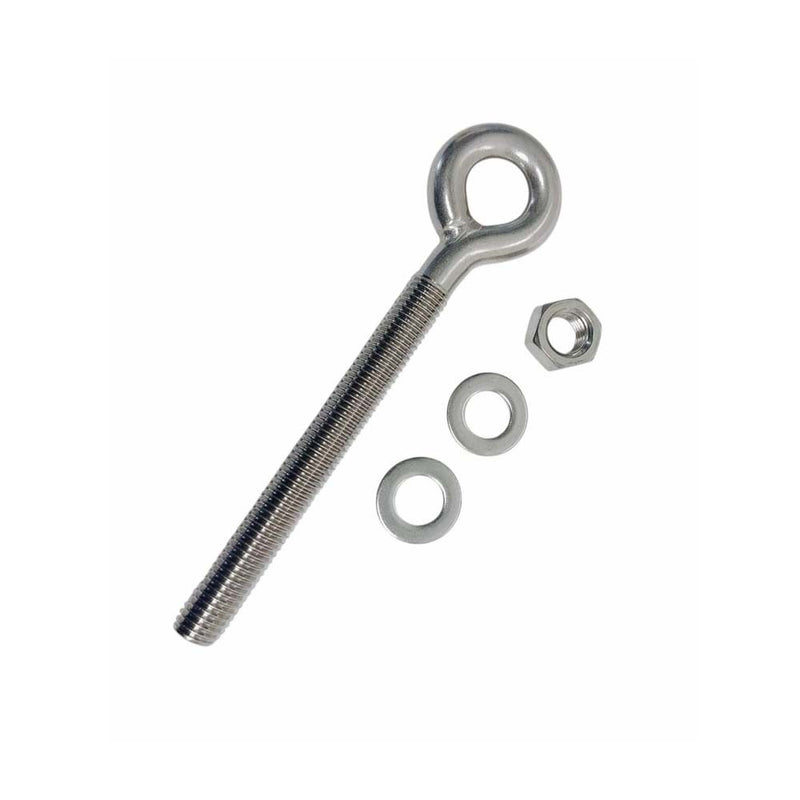 4 Pcs Marine T316 Stainless Steel 1/2" x 5" Shoulder Eye Bolt 1,800 Lbs WLL