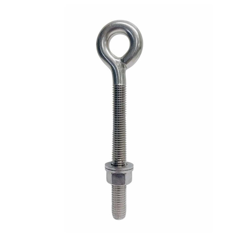 Marine T316 Stainless Steel 1/2" x 5" Shoulder Eye Bolt 1,800 Lbs WLL