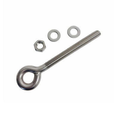 4 Pcs Marine T316 Stainless Steel 1/2" x 6" Shoulder Eye Bolt 1,800 Lbs WLL