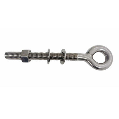 4 Pcs Marine T316 Stainless Steel 1/2" x 6" Shoulder Eye Bolt 1,800 Lbs WLL