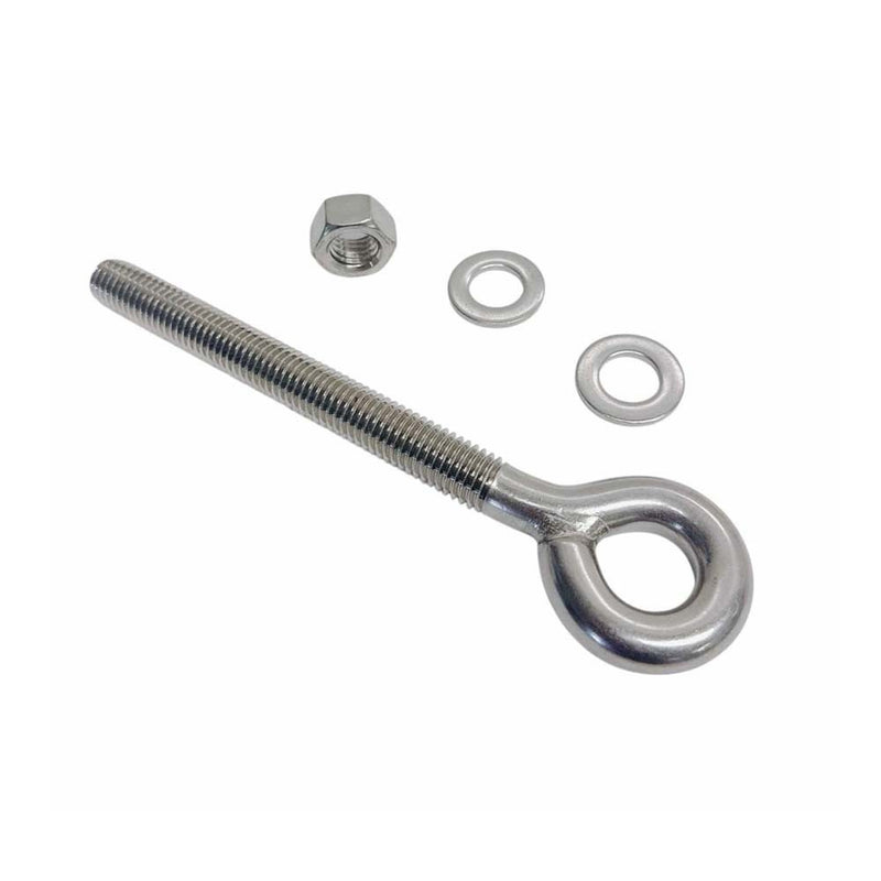 4 Pcs Marine T316 Stainless Steel 1/2" x 6" Shoulder Eye Bolt 1,800 Lbs WLL