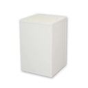 24" White Knockdown Pedestal Base Cube Retail Display Fixture for Retail Stores