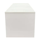 24" White Knockdown Pedestal Base Cube Retail Display Fixture for Retail Stores