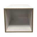 18" x 18" x 24" White Knockdown Pedestal Display Base, Cube Box Retail Fixture for Store, Boutique, Gallery & Showroom Merchandising