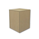 24" Maple Knockdown Pedestal Base Cube Retail Display Fixture for Retail Stores