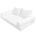 Model-4 5PC Mattress Bolster Back Rest Pillows Cushion Polyester Fiberfill 'INSERT ONLY'-Twin-XL Size