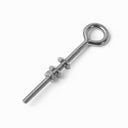 Marine T316 Stainless Steel 5/16" x 4" Welded Plain Eye Bolt 600 Lbs WLL