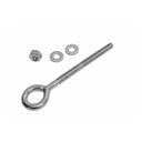 Marine T316 Stainless Steel 5/16" x 4" Welded Plain Eye Bolt 600 Lbs WLL