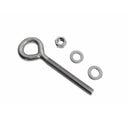 Marine T316 Stainless Steel 1/2" x 4" Welded Plain Eye Bolt 1,800 Lbs WLL