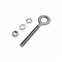 4 Pcs Marine T316 Stainless Steel 1/2" x 4" Welded Plain Eye Bolt 1,800 Lbs WLL