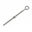Marine T316 Stainless Steel 1/4" x 6" Welded Plain Eye Bolt 400 Lbs WLL