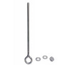 Marine T316 Stainless Steel 1/4" x 6" Welded Plain Eye Bolt 400 Lbs WLL
