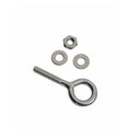 Marine T316 Stainless Steel 3/16" x 1" Welded Plain Eye Bolt 150 Lbs WLL
