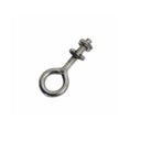 Marine T316 Stainless Steel 3/16" x 1" Welded Plain Eye Bolt 150 Lbs WLL