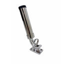 Marine T316 Stainless Steel 9" Adjustable Fish Rod Holder Deck Mount 360 Degrees