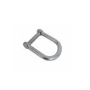 Marine T316 Stainless Steel Wide D Shackle – Screw Pin, No-Snag Design