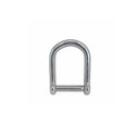 Marine T316 Stainless Steel Wide D Shackle – Screw Pin, No-Snag Design