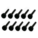 10 Pcs Black Oxide T316 Stainless Steel Hand Swage Dome Plain Head For 3/16" Cable
