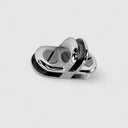 20 Pcs Chrome 3-Way Glass Cube Connector Clip – For 3/16” Tempered Glass Cubic & Cubbie Retail Display Shelving