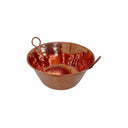 18" Copper Cazo de Cobre for Carnitas Tacos, Heavy Duty 100% Pure Copper Mexican Cooking Pot, Large Jam Pan for Candy, Sauce & Traditional Cooking, Handmade in Mexico