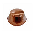 18" Copper Cazo de Cobre for Carnitas Tacos, Heavy Duty 100% Pure Copper Mexican Cooking Pot, Large Jam Pan for Candy, Sauce & Traditional Cooking, Handmade in Mexico