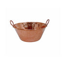 18" Copper Cazo de Cobre for Carnitas Tacos, Heavy Duty 100% Pure Copper Mexican Cooking Pot, Large Jam Pan for Candy, Sauce & Traditional Cooking, Handmade in Mexico