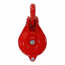 0.5 Ton (1,000 lbs WLL) Single Sheave Snatch Block Pulley with Shackle – Heavy Duty Cable Wire Rope Pulley for Rigging, Lifting & Yarding