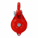 0.5 Ton (1,000 lbs WLL) Single Sheave Snatch Block Pulley with Shackle – Heavy Duty Cable Wire Rope Pulley for Rigging, Lifting & Yarding