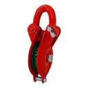 0.5 Ton (1,000 lbs WLL) Single Sheave Snatch Block Pulley with Shackle – Heavy Duty Cable Wire Rope Pulley for Rigging, Lifting & Yarding
