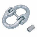 Grade 80 Hammerlock Coupling Link, 10mm Hot Dipped Galvanized Connector – 3.15 Ton (6,900 lbs WLL) for Chain Sling, Rigging & Lifting