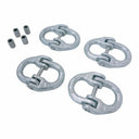 4 Pcs Grade 80 Hammerlock Coupling Link, 10mm Hot Dipped Galvanized Connector – 3.15 Ton (6,900 lbs WLL) for Chain Sling, Rigging & Lifting