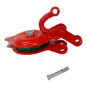 1 Ton (2,200 lbs WLL) Single Sheave Snatch Block Pulley with Shackle – Heavy Duty Cable Wire Rope Pulley for Rigging, Lifting & Yarding