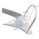 40KG (88 lb) Galvanized Steel Boat Shovel Anchor, Hot Dipped Fixed Scoop Anchor for Yacht, Sailboat & Marine Use, Heavy Duty
