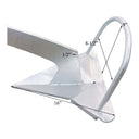 6KG (13 lb) Galvanized Steel Boat Shovel Anchor, Hot Dipped Fixed Scoop Anchor for Yacht, Sailboat & Marine Use, Heavy Duty