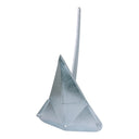 15KG (33 lb) Galvanized Steel Boat Shovel Anchor, Hot Dipped Fixed Scoop Anchor for Yacht, Sailboat & Marine Use, Heavy Duty