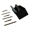 18 Pc SAE Tap & Drill Set – #6 to 1/2" Fine Thread Tap & Drill Bit Kit, Metal Threading & Drilling Set