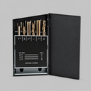 18 Pc UNC Tap & Drill Bit Set – #6-32 to 1/2-13 Coarse Thread Kit, SAE Taps with Matching Drill Bits for Metalworking & Repair
