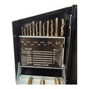 18 Pc UNC Tap & Drill Bit Set – #6-32 to 1/2-13 Coarse Thread Kit, SAE Taps with Matching Drill Bits for Metalworking & Repair