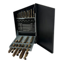 18 Pc UNC Tap & Drill Bit Set – #6-32 to 1/2-13 Coarse Thread Kit, SAE Taps with Matching Drill Bits for Metalworking & Repair