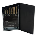 18 Pc UNC Tap & Drill Bit Set – #6-32 to 1/2-13 Coarse Thread Kit, SAE Taps with Matching Drill Bits for Metalworking & Repair